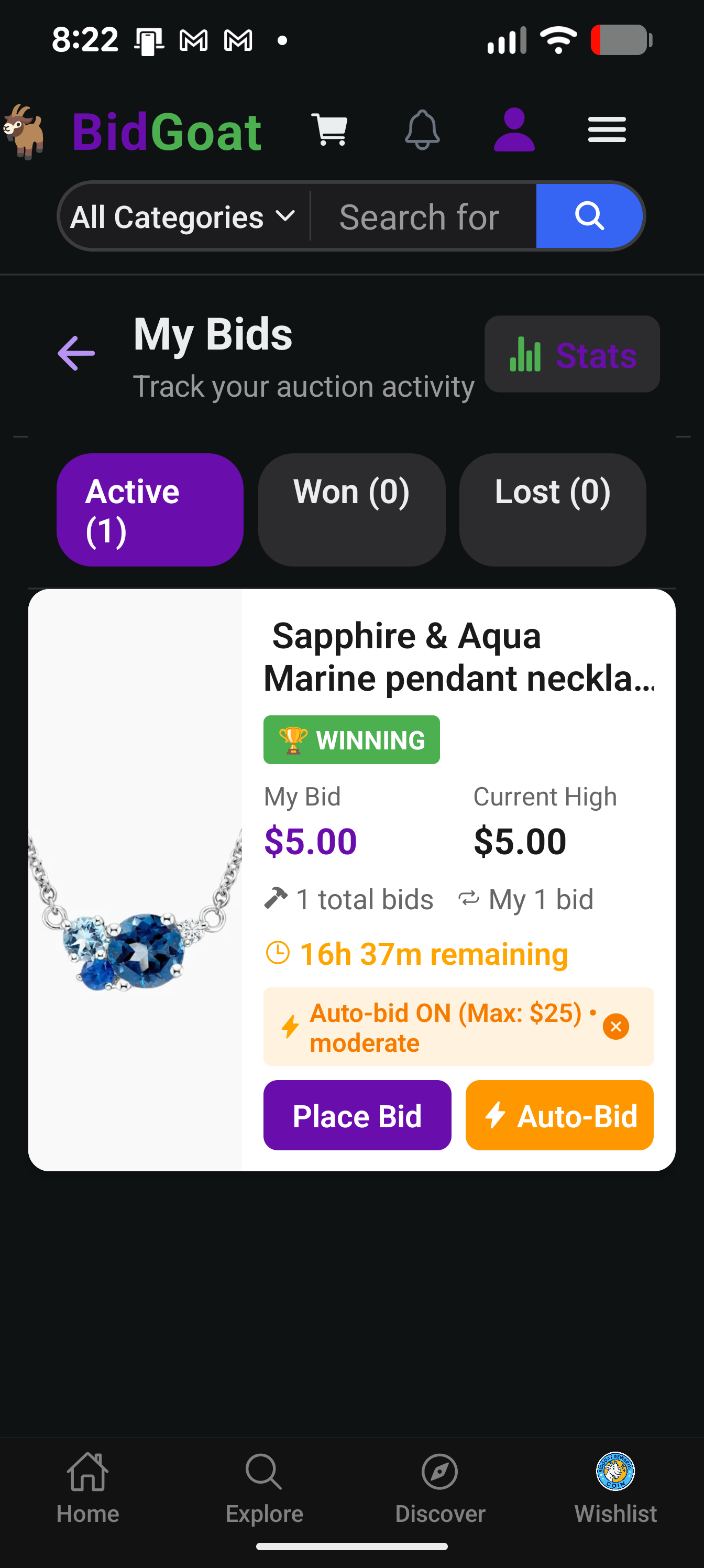 My Bids